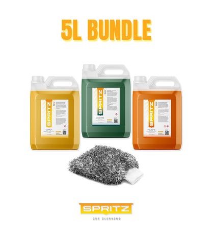 Spritz 5L Essentials Kit – 3 x 5L with Microfibre Wash Mitt