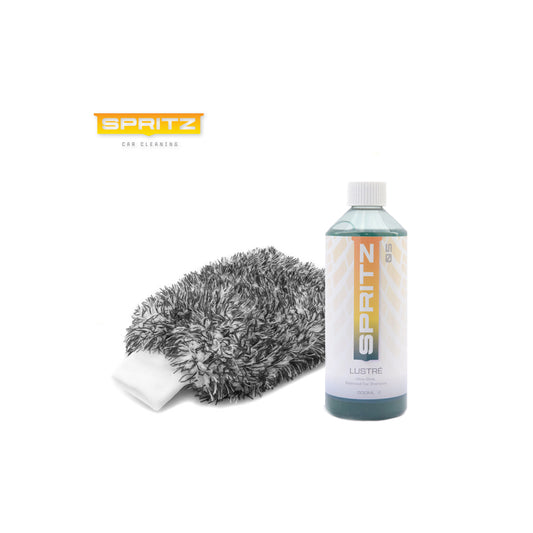 Spritz Shampoo 'Lustre' and Microfibre Mitt Combo